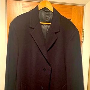 100 PERCENT CASHMERE FULL LENGTH COAT. MADE IN ITALY. SOLD THROUGH NORDSTROM.